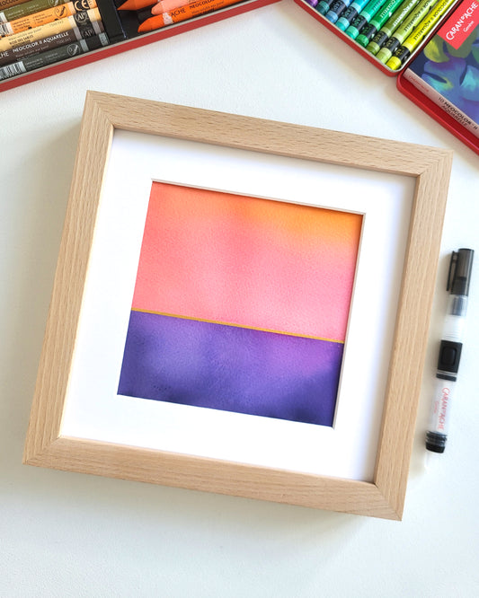 "Golden Horizon LXXVI" - 20 x 20 cm