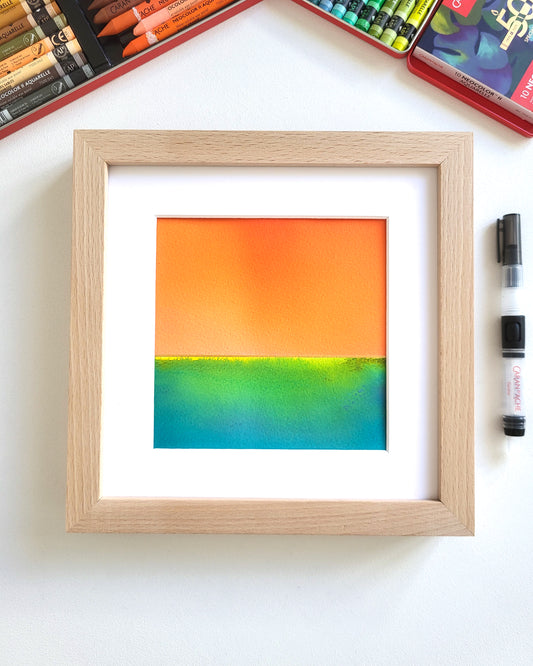 "Golden Horizon LXXVII" - 20 x 20 cm