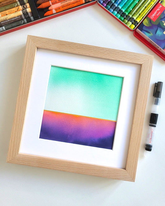 "Golden Horizon LXXVIII" - 20 x 20 cm