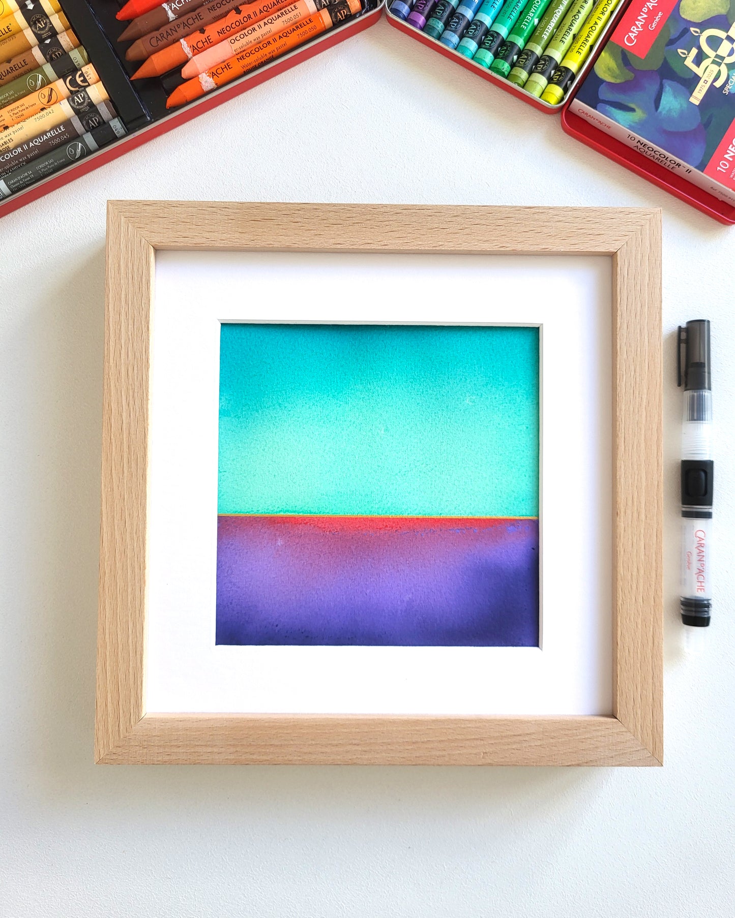 "Golden Horizon LXXX" - 20 x 20 cm