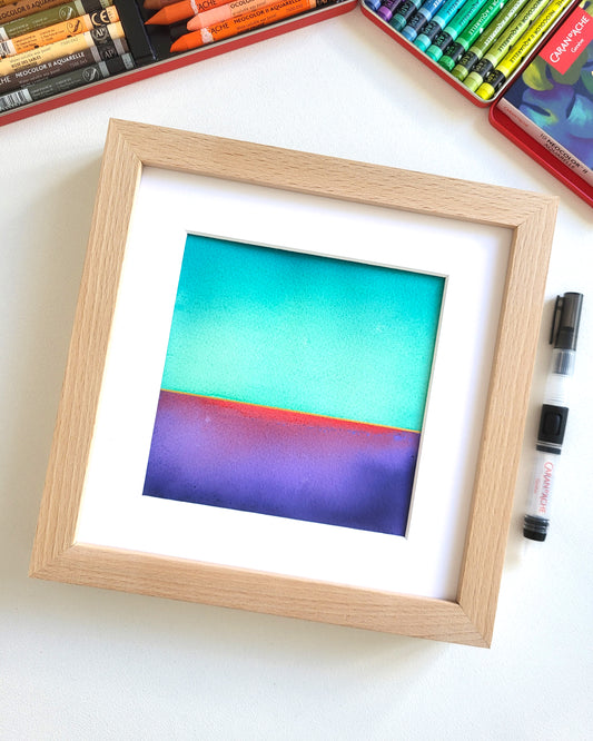 "Golden Horizon LXXX" - 20 x 20 cm