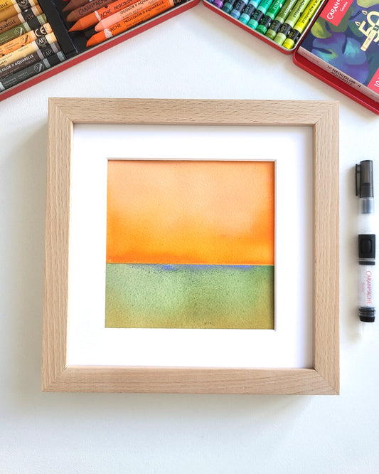 "Golden Horizon LXXXI" - 20 x 20 cm