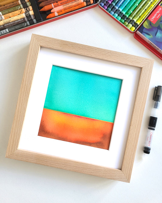 "Golden Horizon LXXXII" - 20 x 20 cm