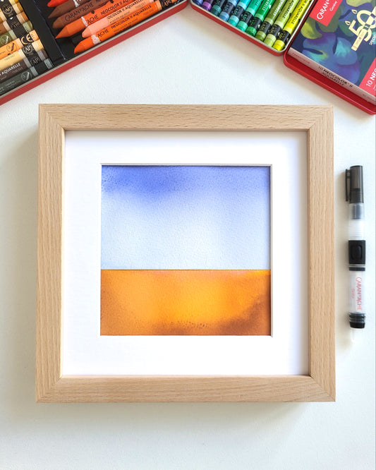 "Golden Horizon LXXXIII" - 20 x 20 cm