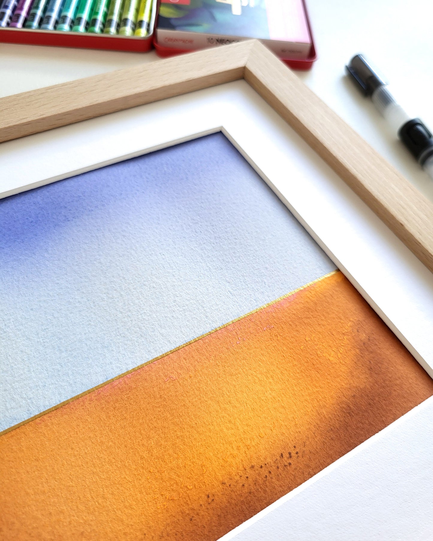 "Golden Horizon LXXXIII" - 20 x 20 cm