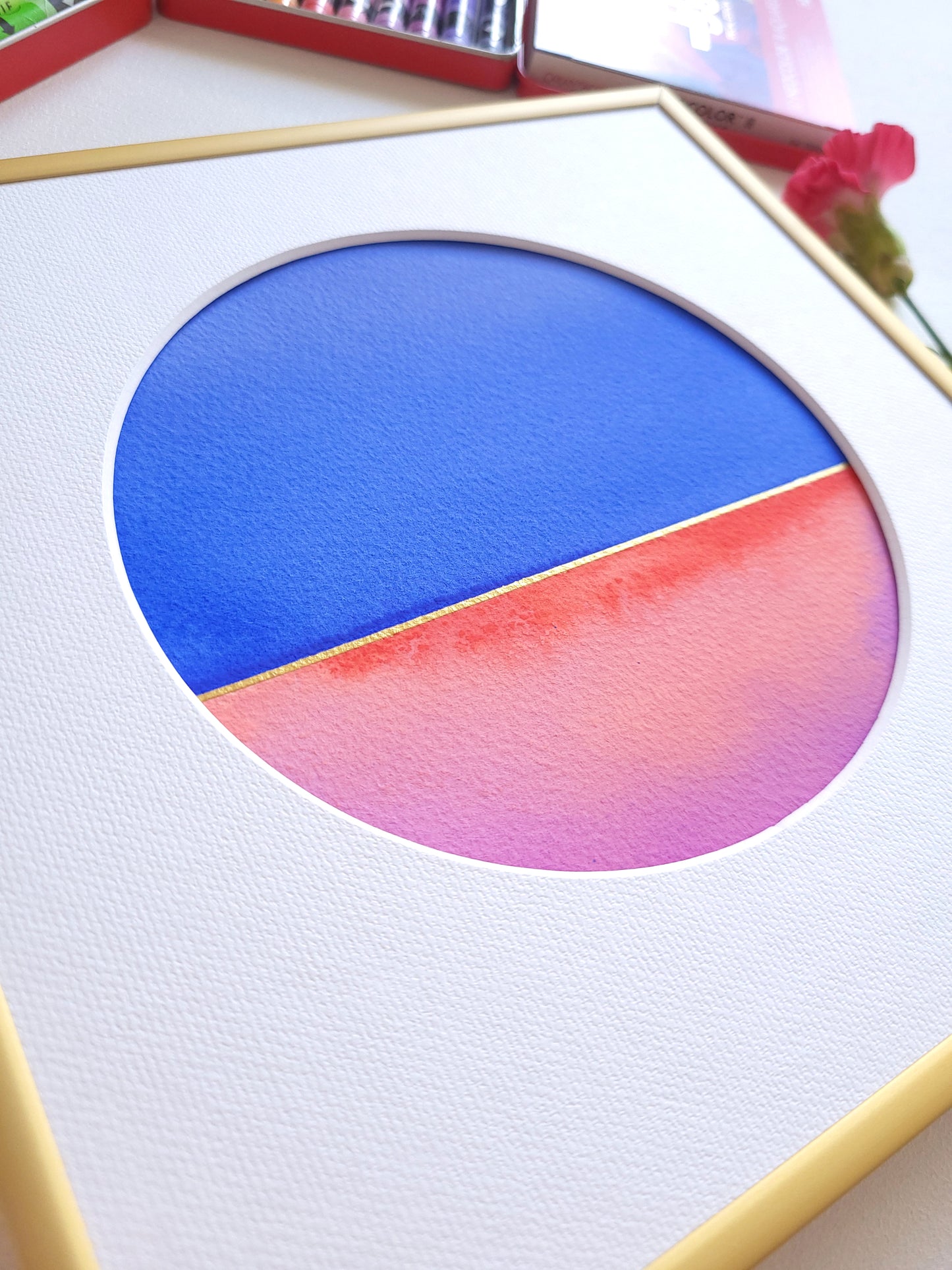 "Golden Horizon" ( 10/2026 ) - 20 x 20 cm