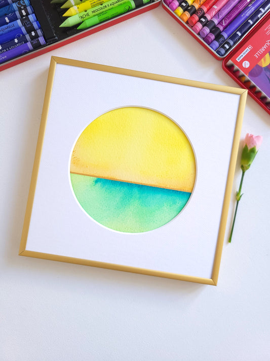 "Golden Horizon XIV" - 20 x 20 cm