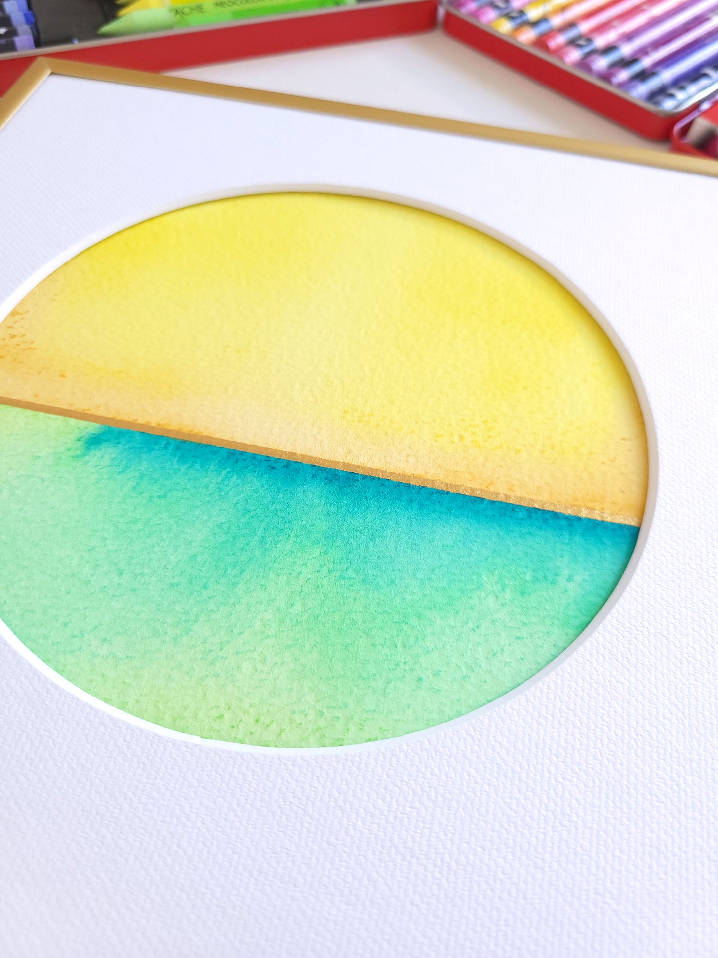 "Golden Horizon XIV" - 20 x 20 cm