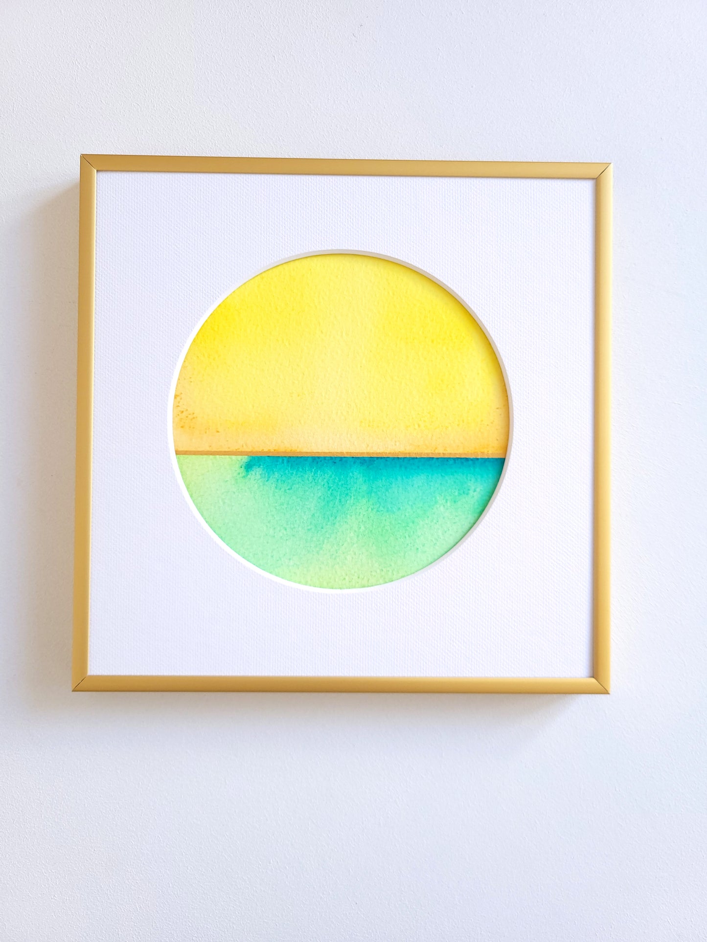 "Golden Horizon XIV" - 20 x 20 cm