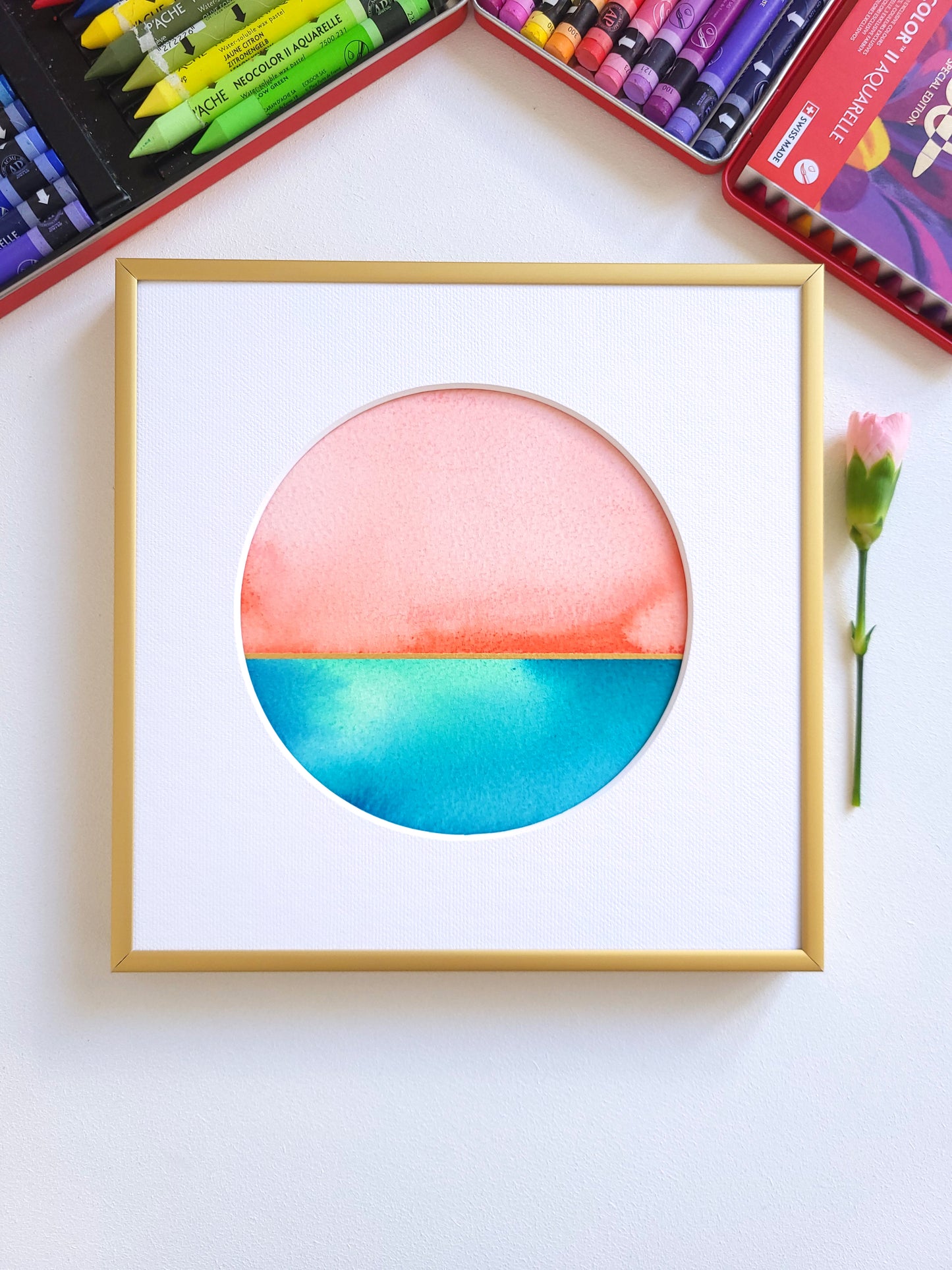 "Golden Horizon XV" - 20 x 20 cm
