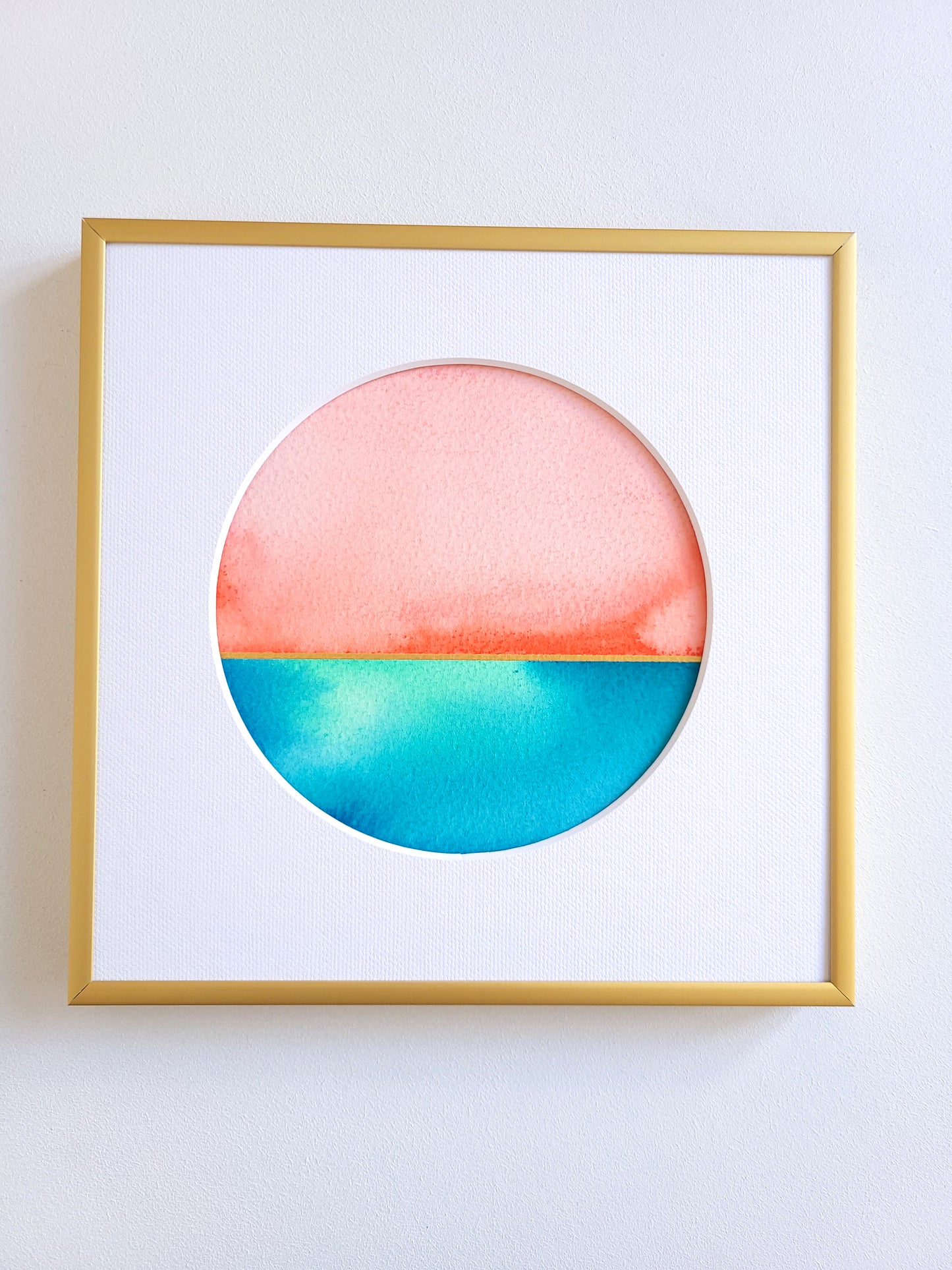 "Golden Horizon XV" - 20 x 20 cm