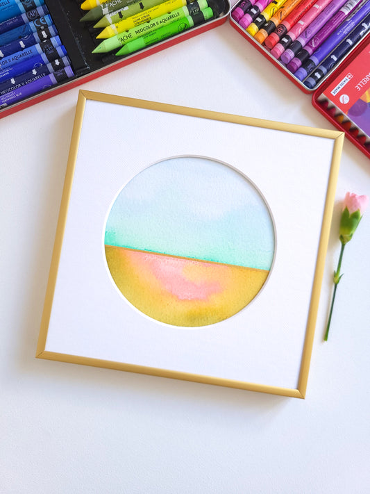 "Golden Horizon XVII" - 20 x 20 cm