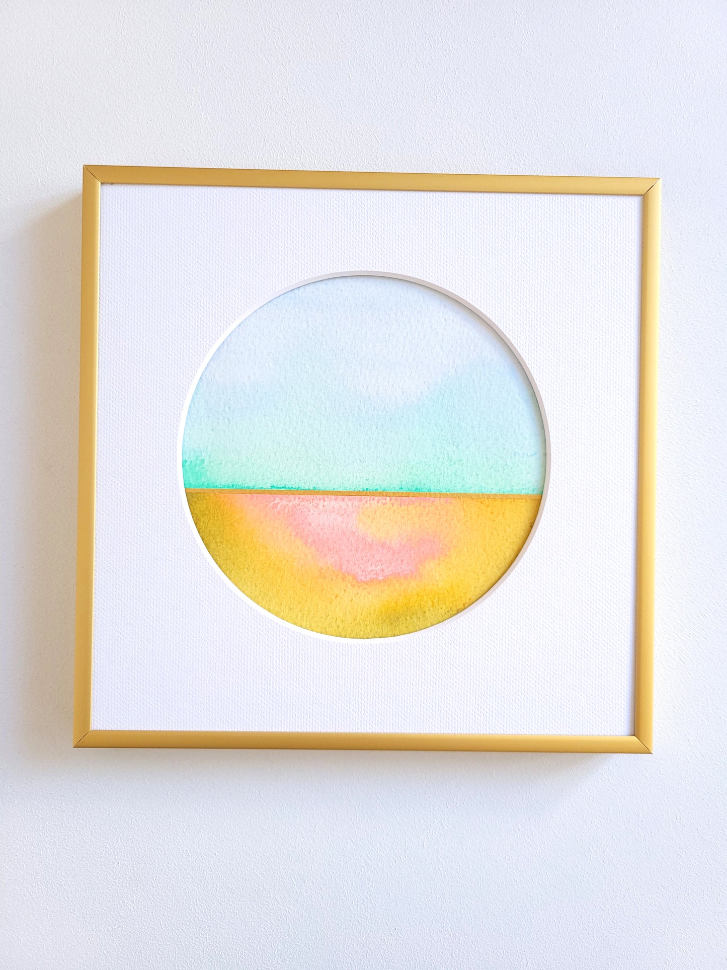 "Golden Horizon XVII" - 20 x 20 cm