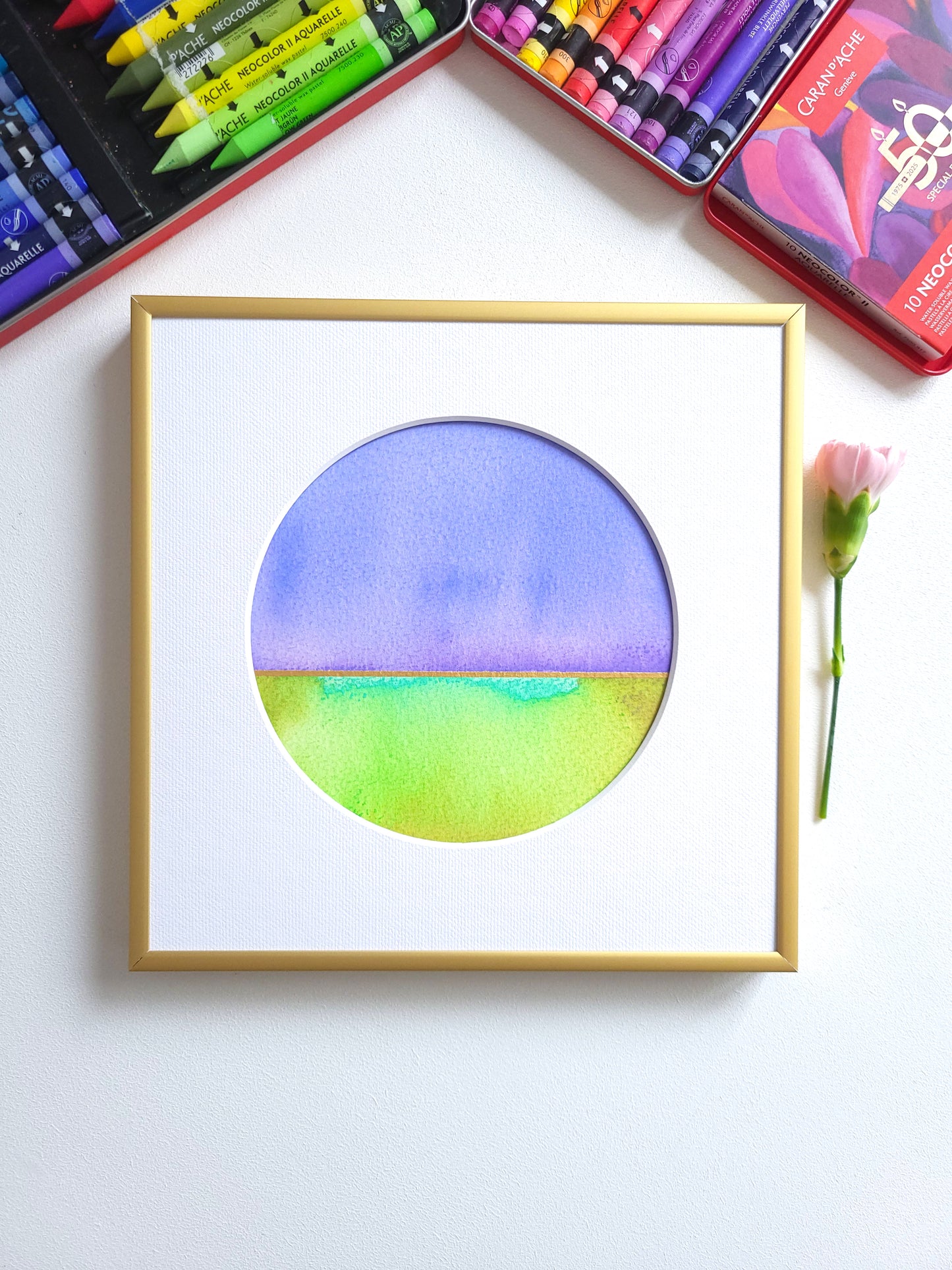 "Golden Horizon XVIII" - 20 x 20 cm