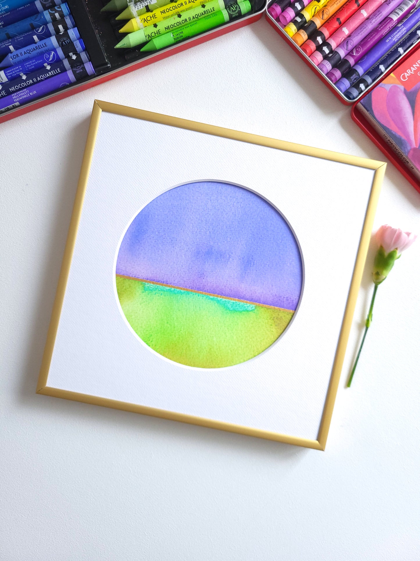 "Golden Horizon XVIII" - 20 x 20 cm