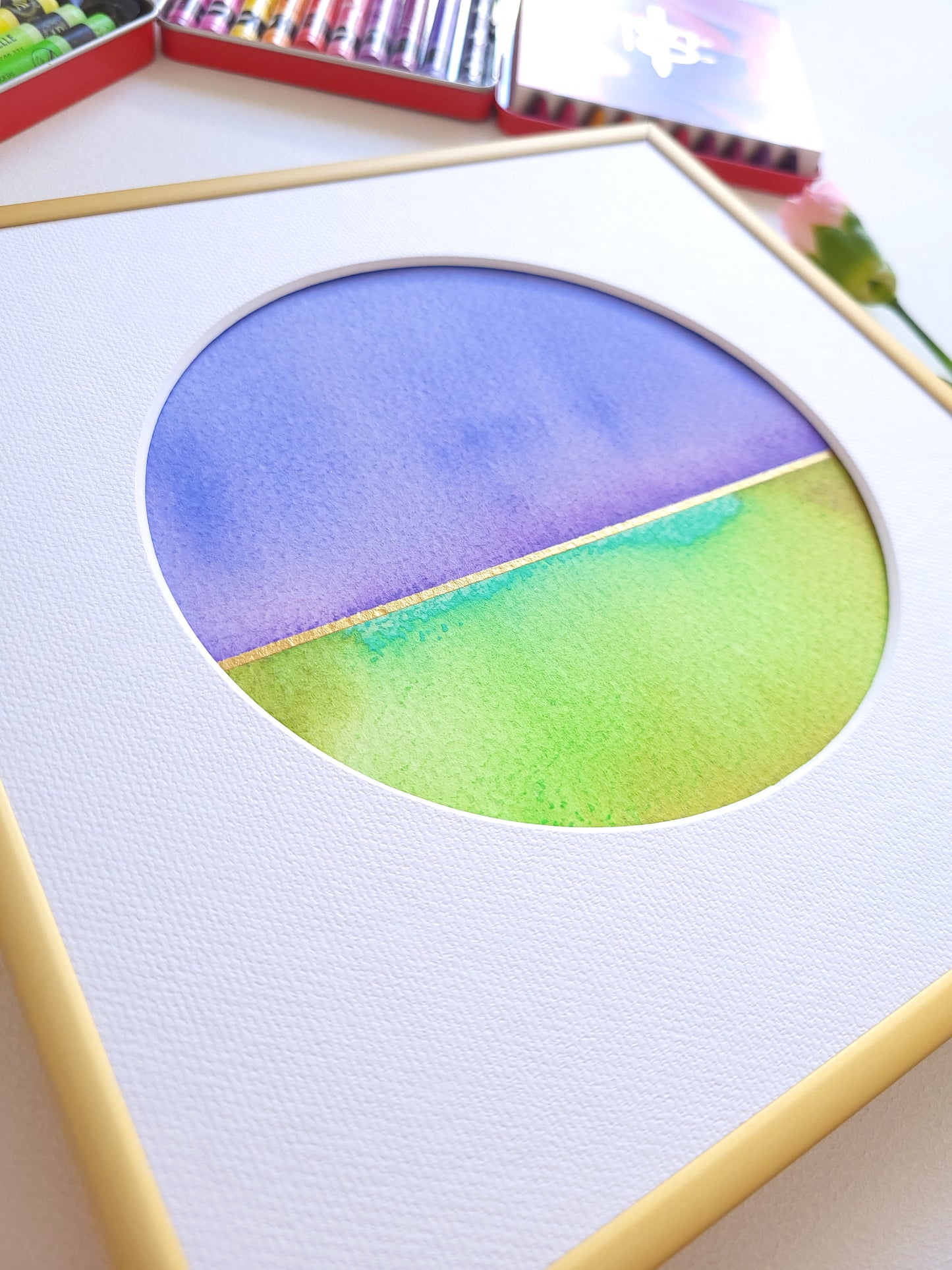 "Golden Horizon XVIII" - 20 x 20 cm