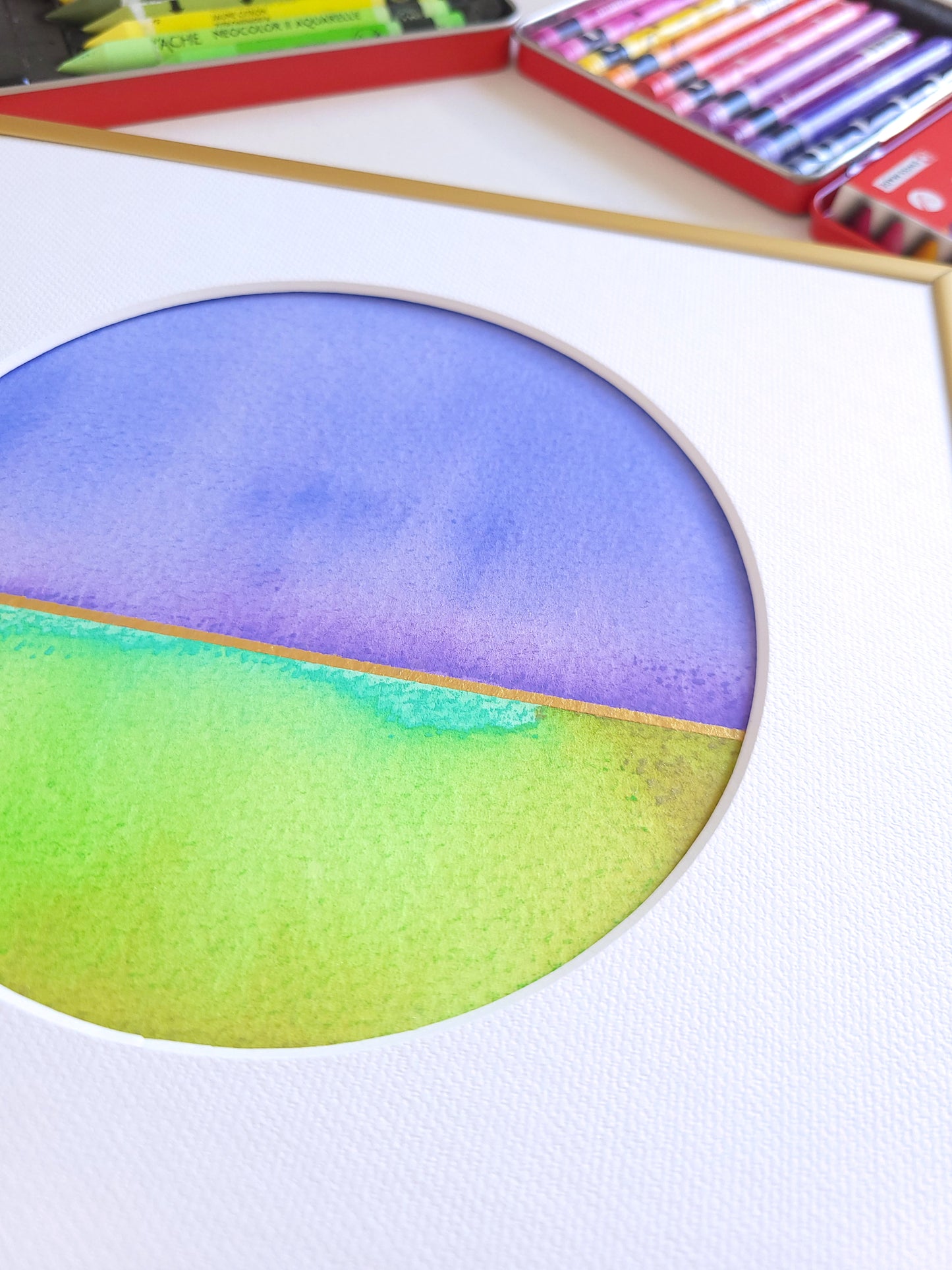 "Golden Horizon XVIII" - 20 x 20 cm