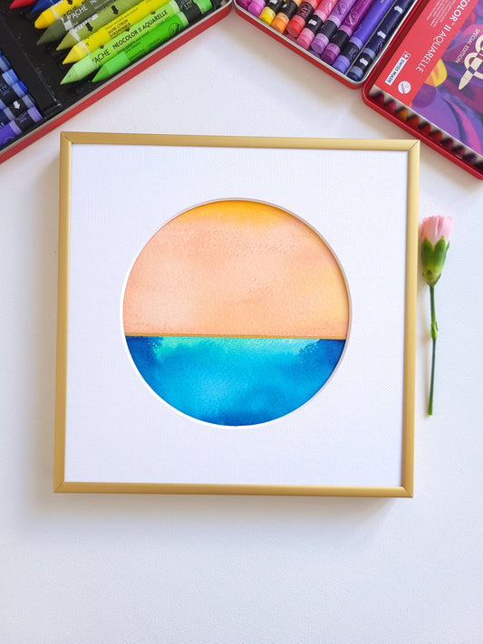 "Golden Horizon XIX" - 20 x 20 cm