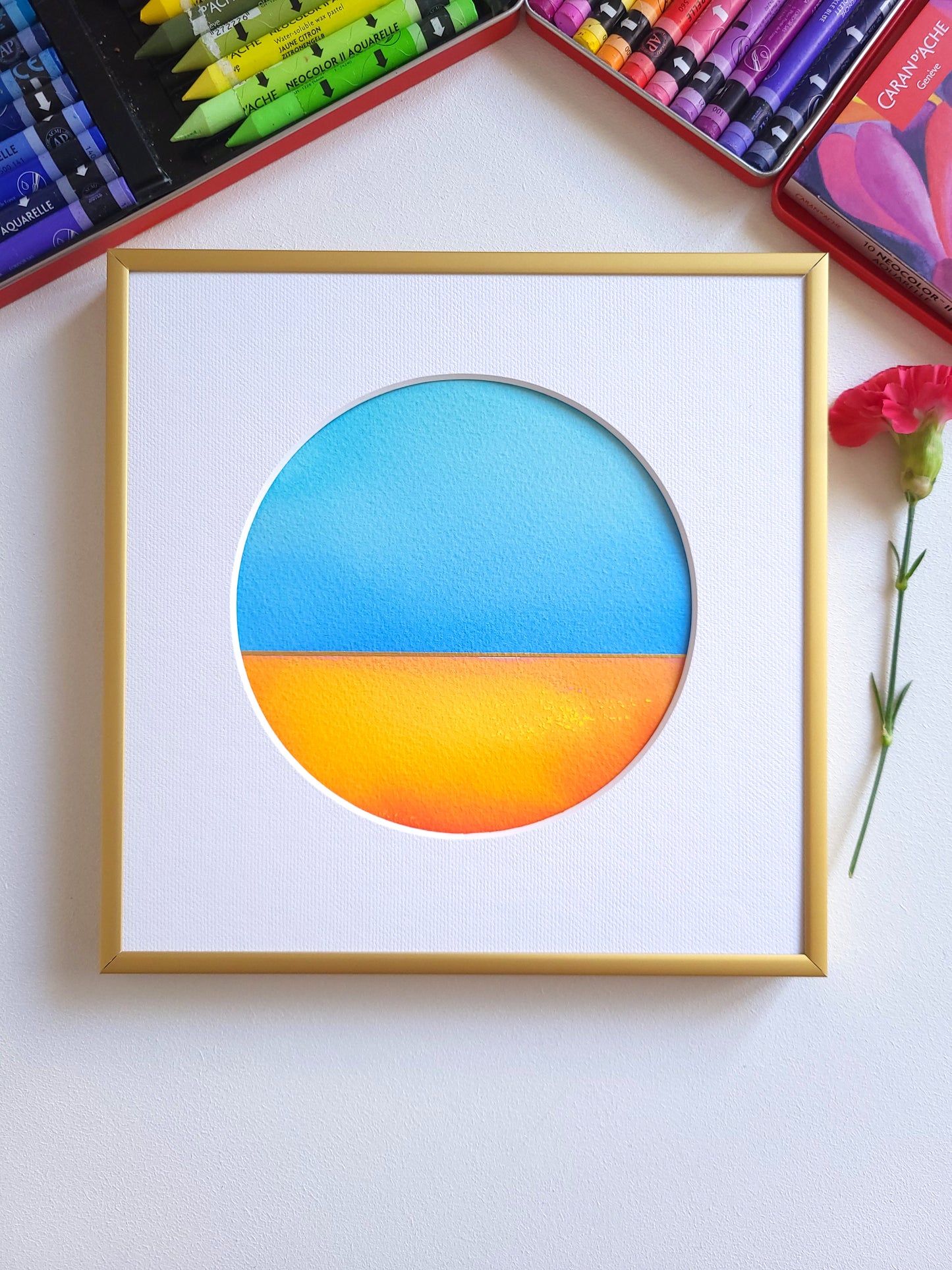 "Golden Horizon" ( 15/2026 ) - 20 x 20 cm