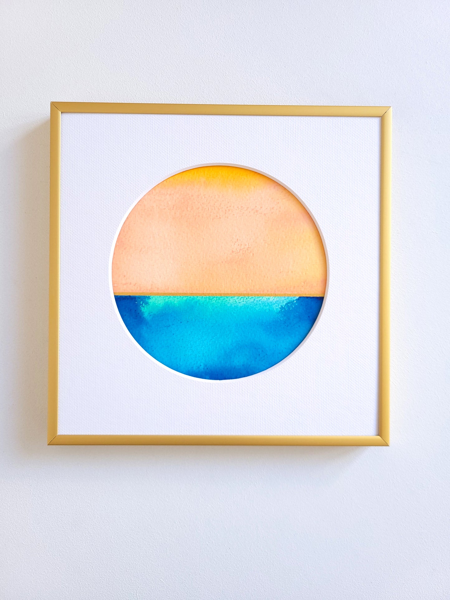 "Golden Horizon XIX" - 20 x 20 cm