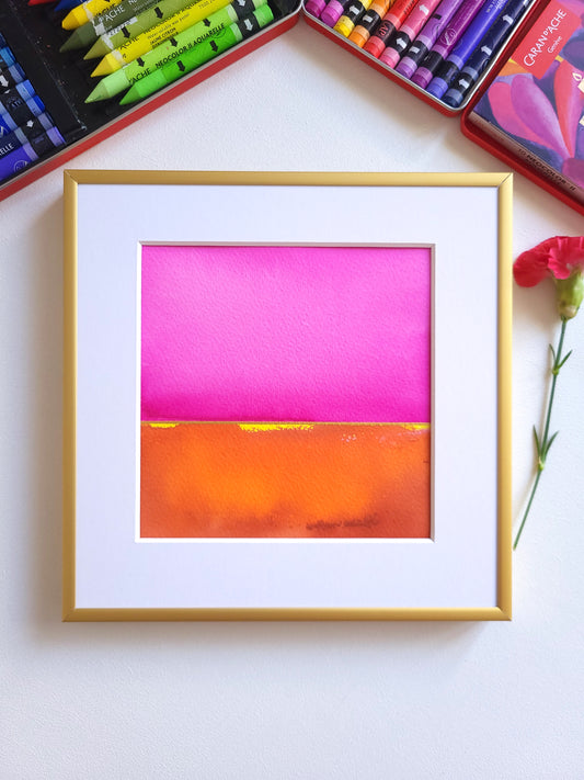 "Golden Horizon" ( 16/2026 ) - 20 x 20 cm
