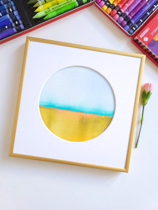 "Golden Horizon XXXII" - 20 x 20 cm