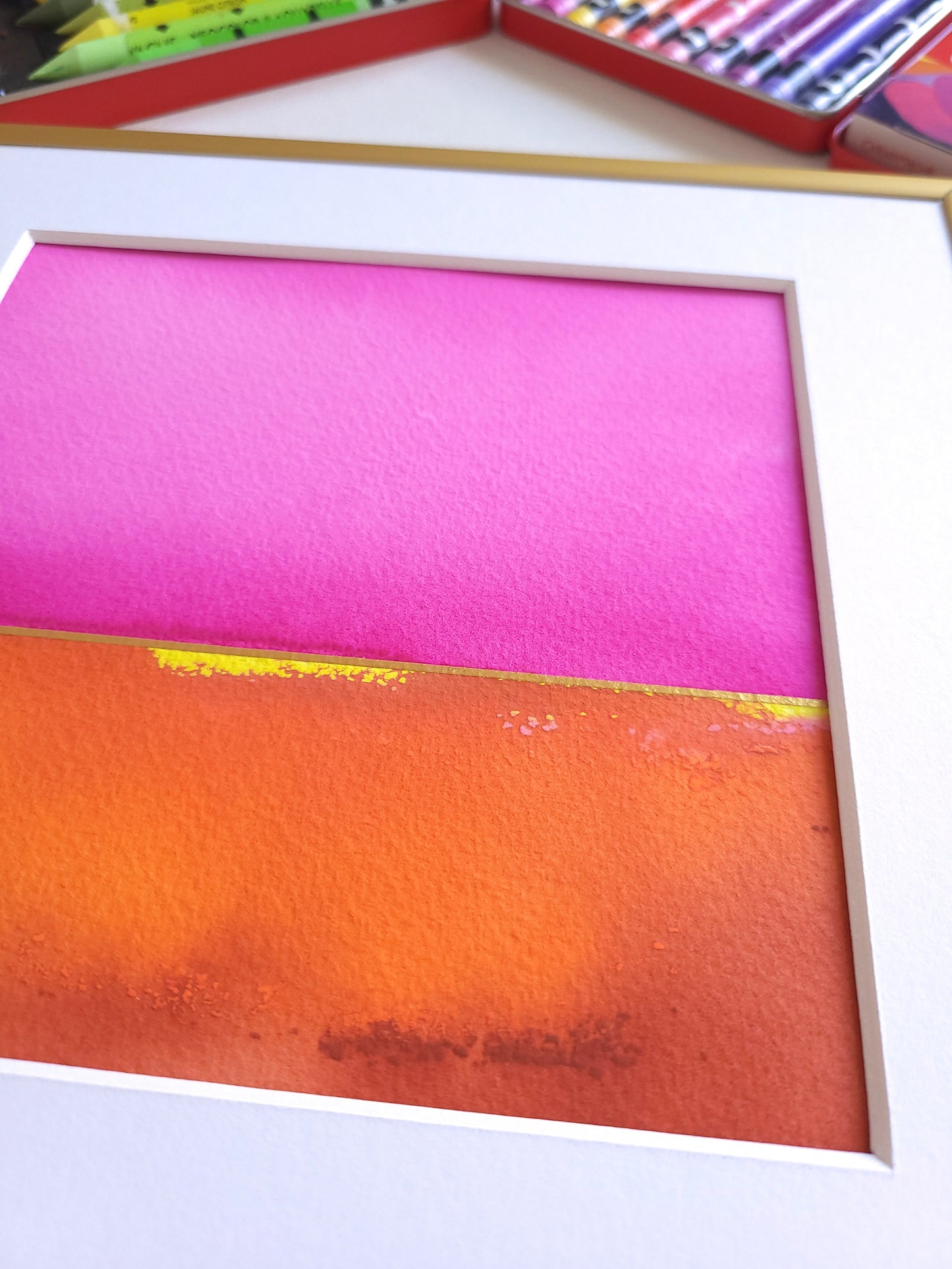 "Golden Horizon" ( 16/2026 ) - 20 x 20 cm