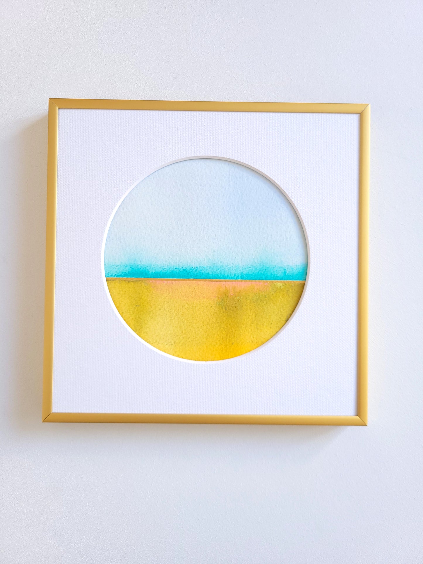 "Golden Horizon XXXII" - 20 x 20 cm