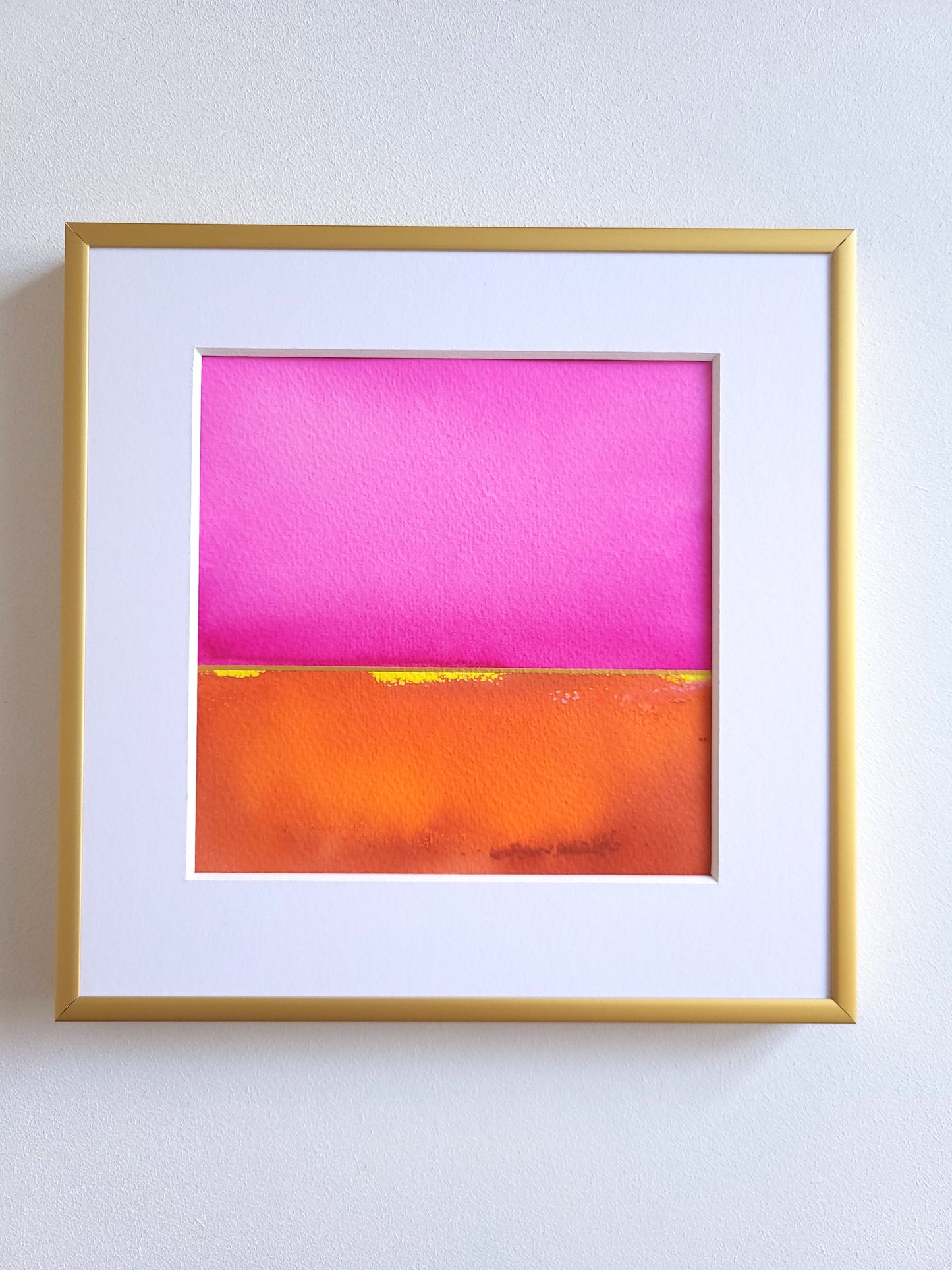"Golden Horizon" ( 16/2026 ) - 20 x 20 cm
