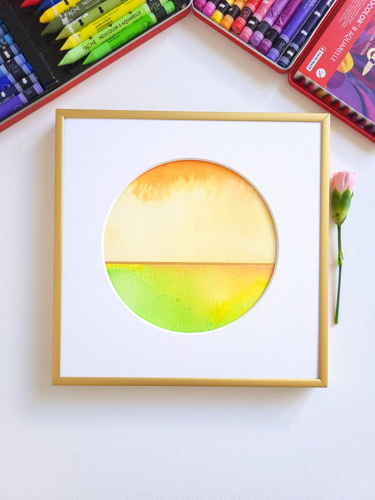"Golden Horizon XX" - 20 x 20 cm