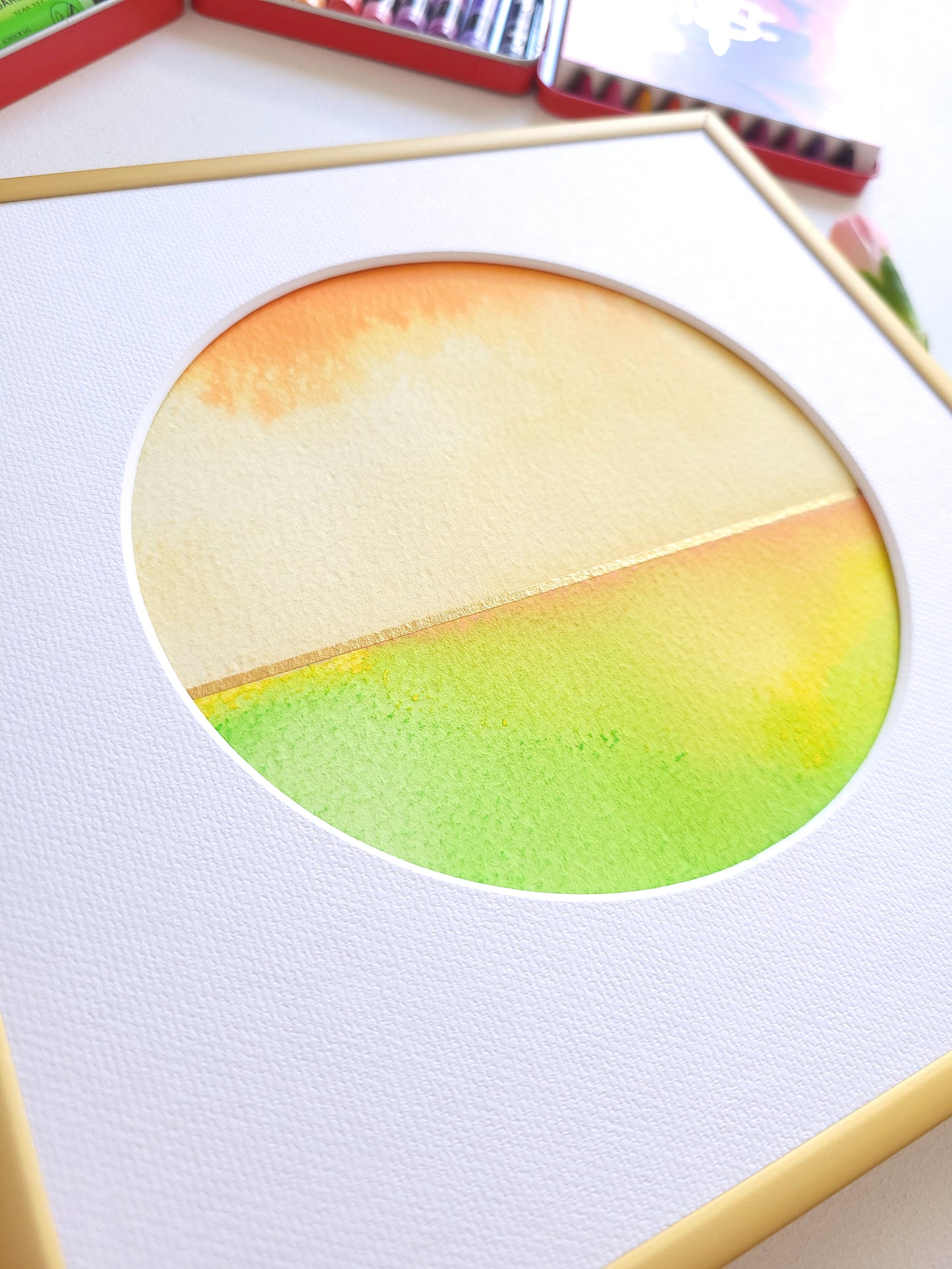 "Golden Horizon XX" - 20 x 20 cm