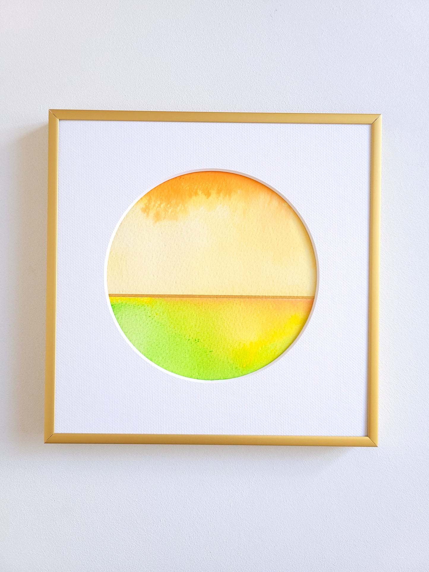 "Golden Horizon XX" - 20 x 20 cm