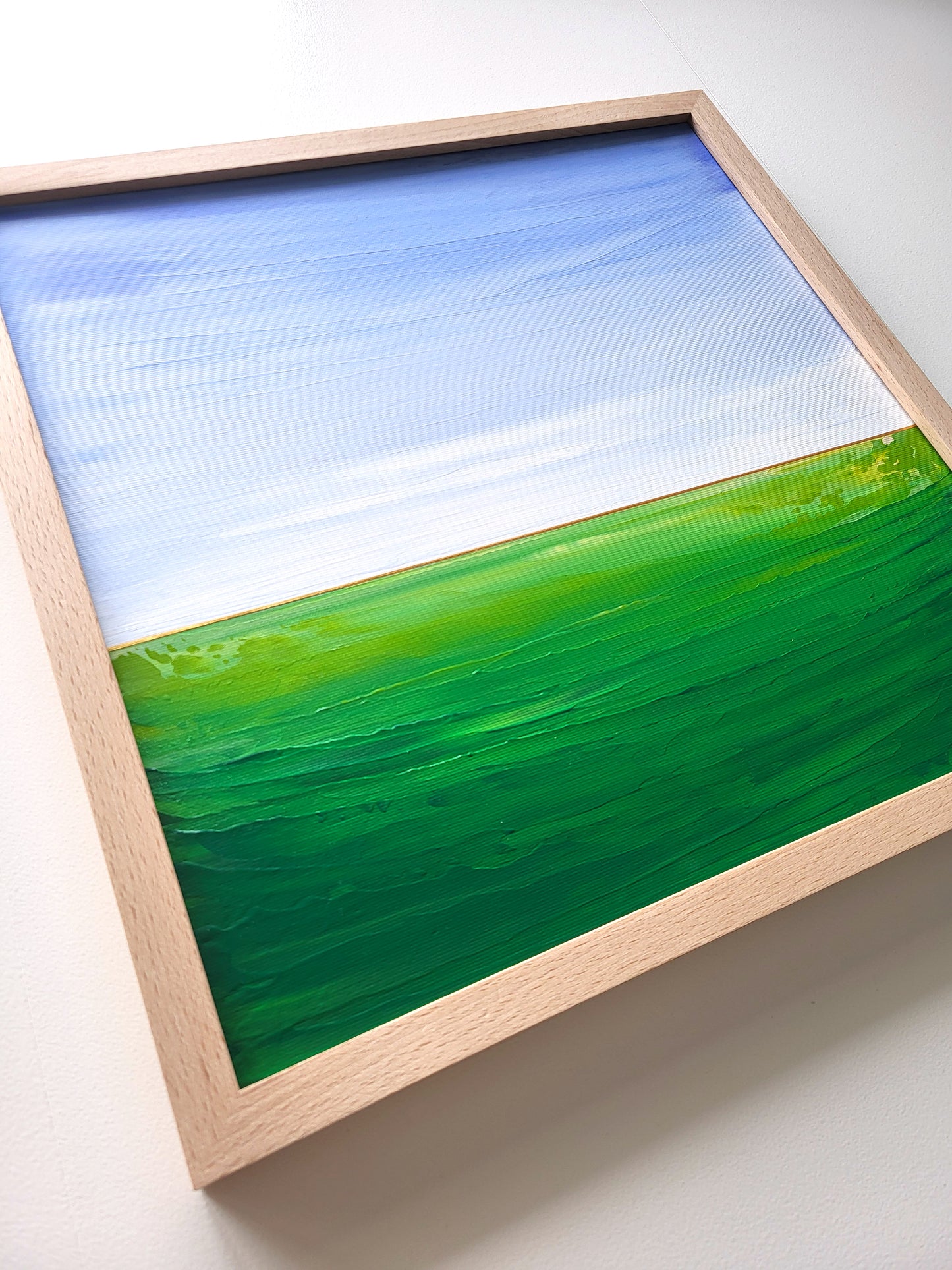 "Green Fields" - 40 x 40 cm