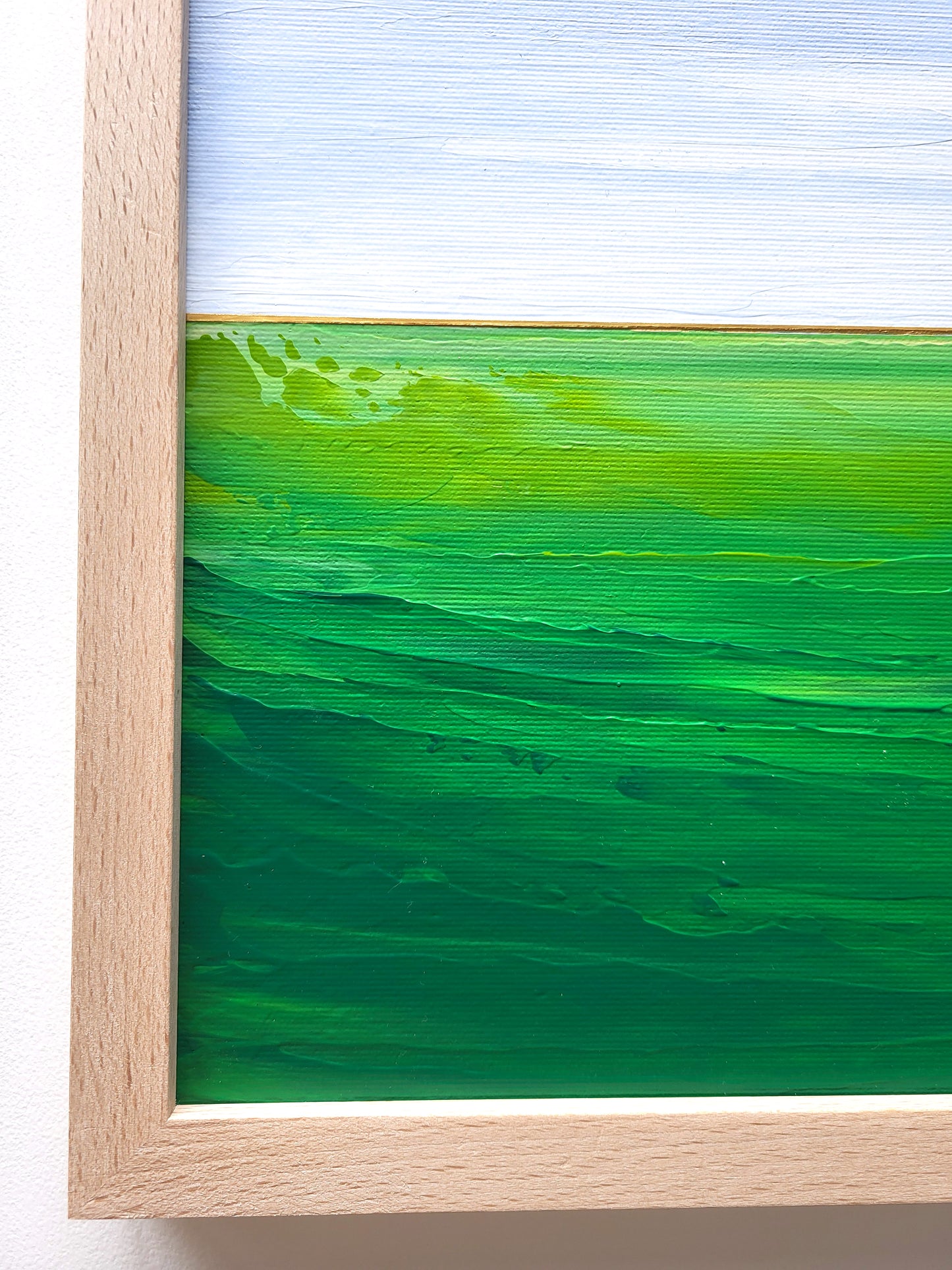 "Green Fields" - 40 x 40 cm