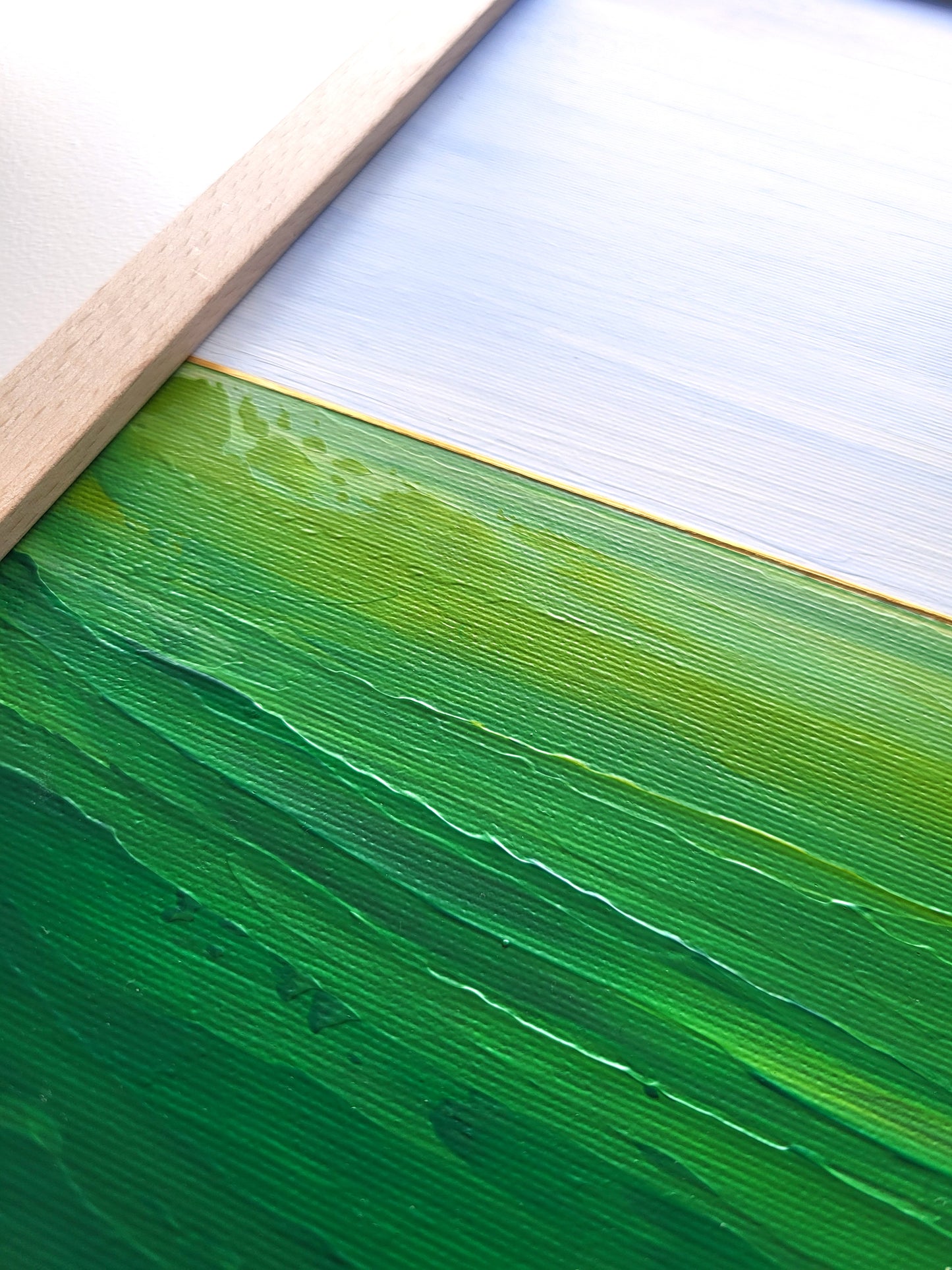 "Green Fields" - 40 x 40 cm