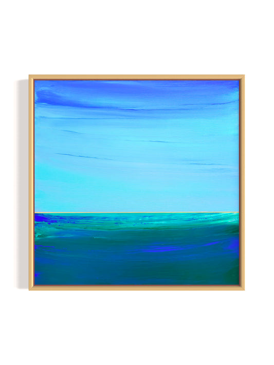 "Lake Depths" - 40 x 40 cm