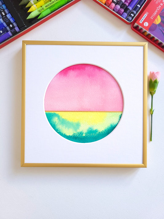 "Golden Horizon XXI" - 20 x 20 cm