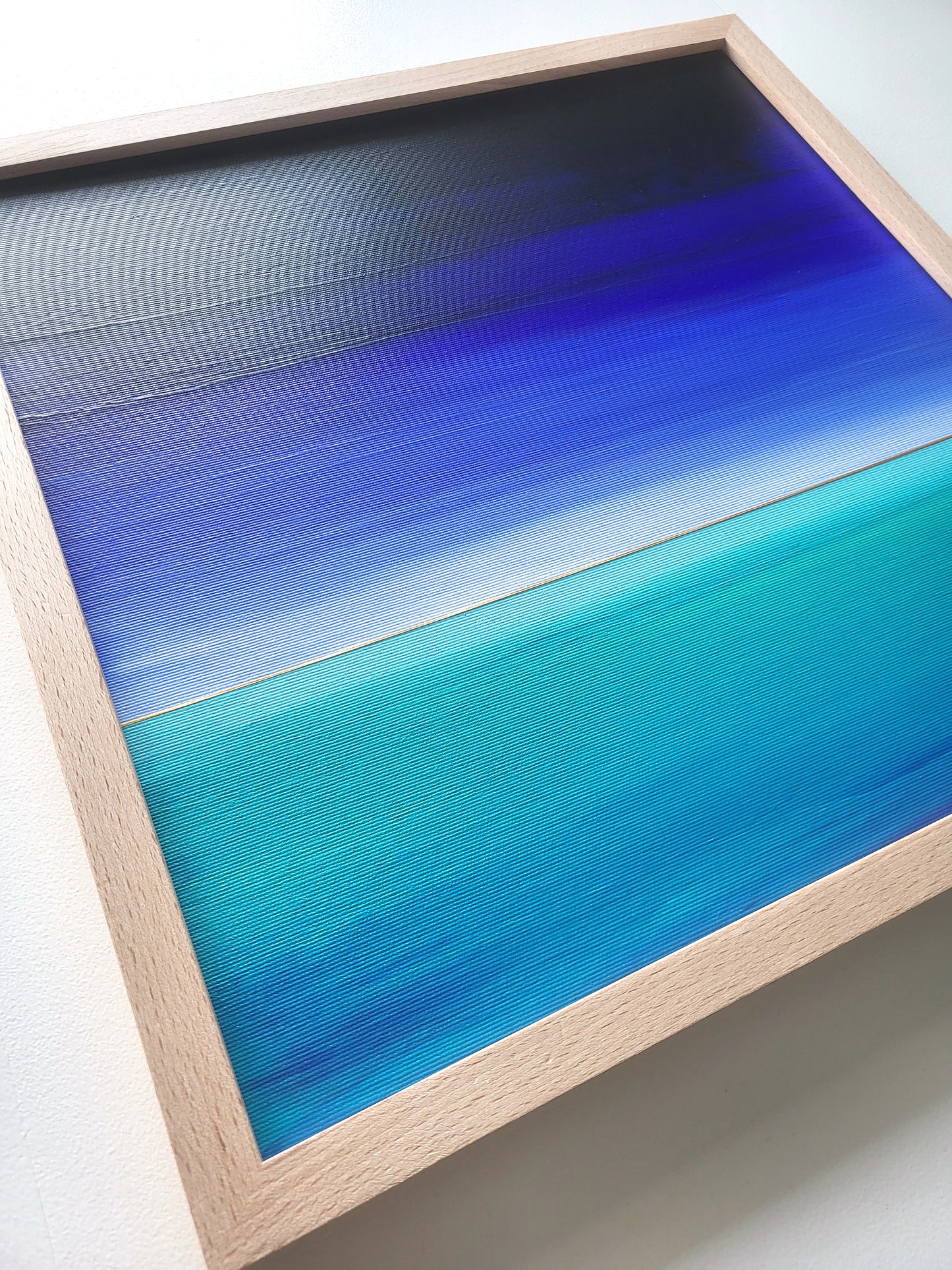 "Blue Horizon" - 40 x 40 cm