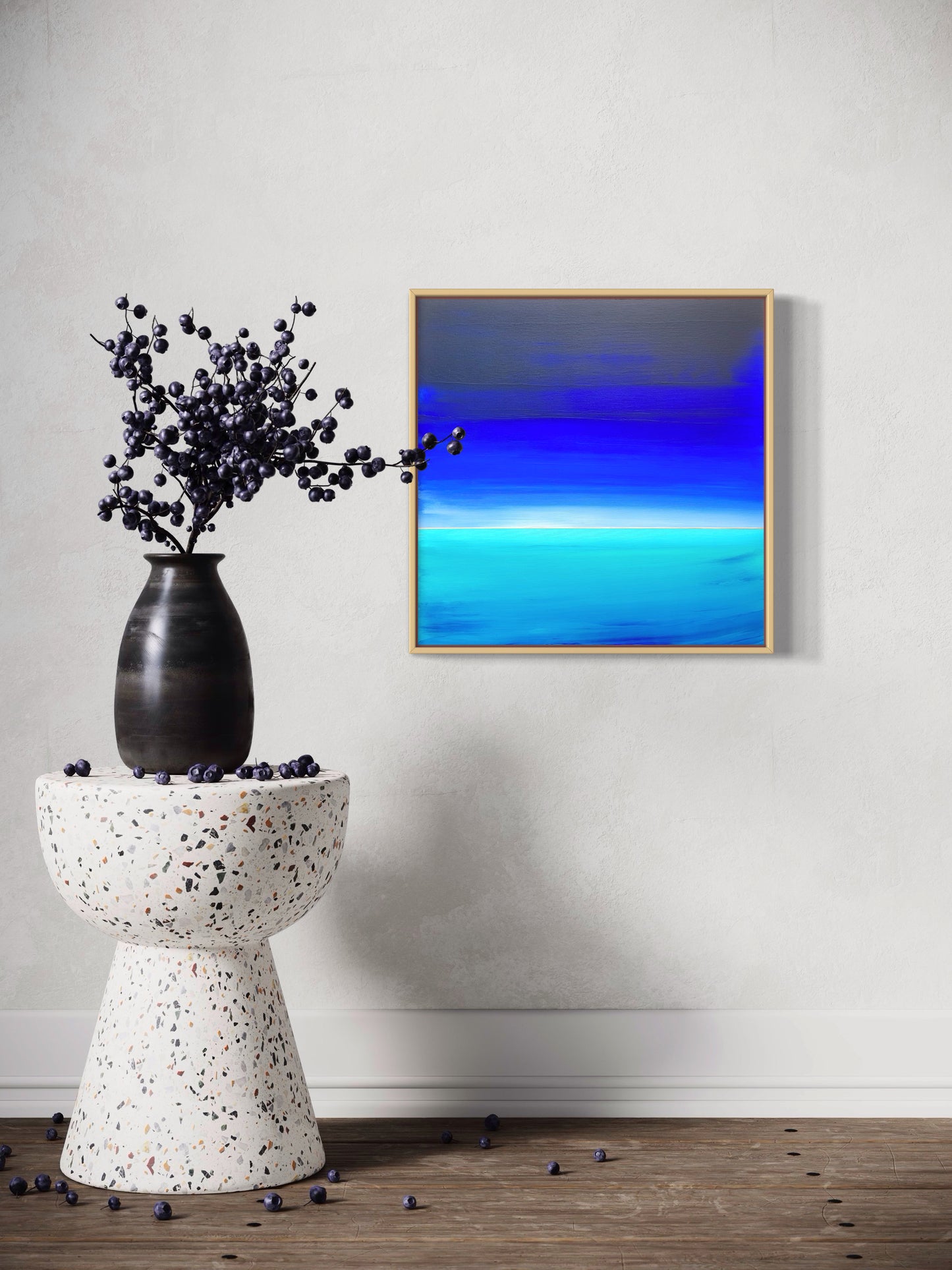 "Blue Horizon" - 40 x 40 cm