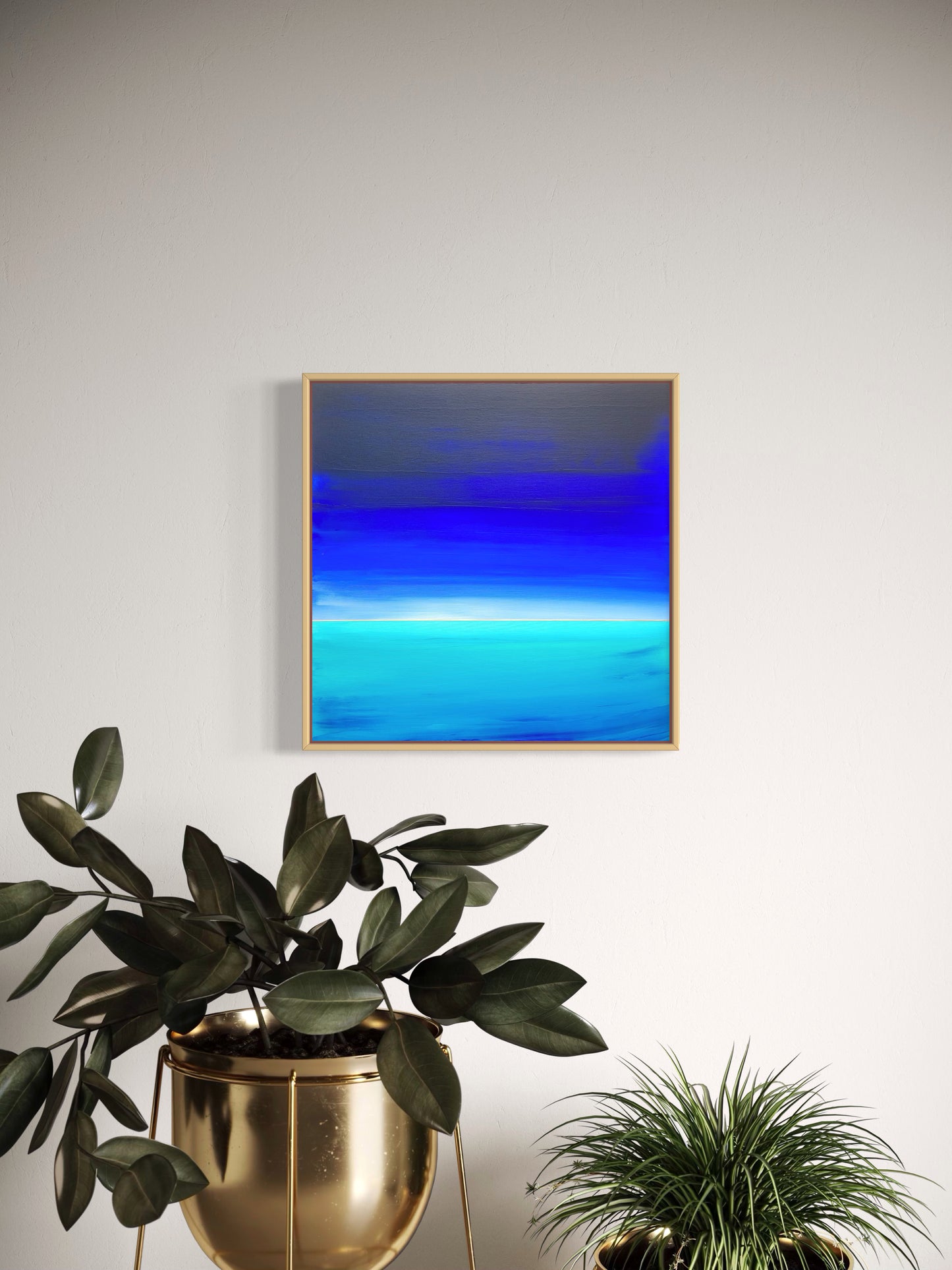 "Blue Horizon" - 40 x 40 cm