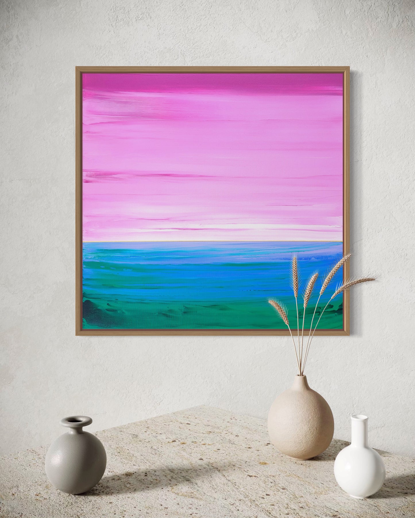 "Where Sky Meets Sea" - 40 x 40 cm
