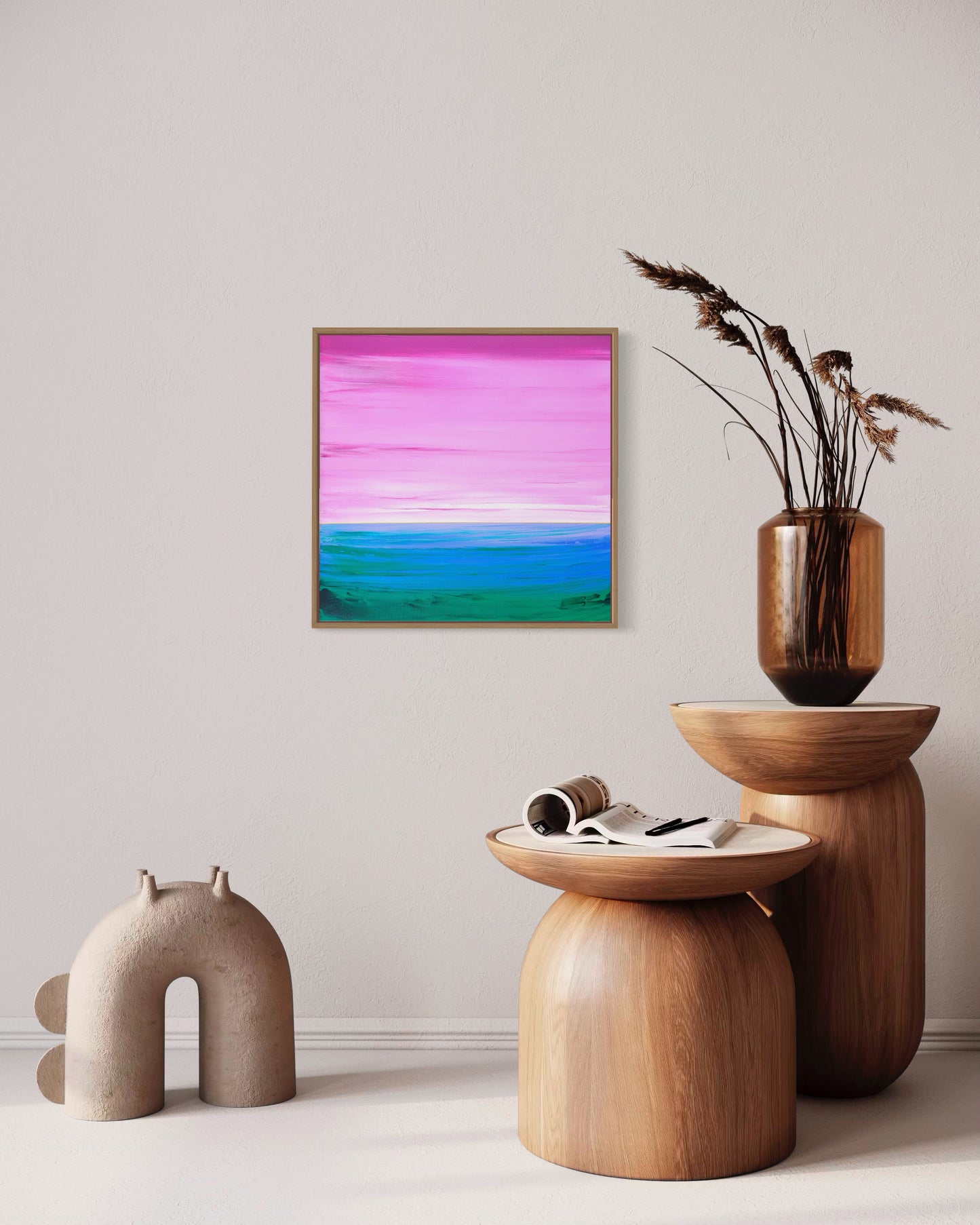 "Where Sky Meets Sea" - 40 x 40 cm