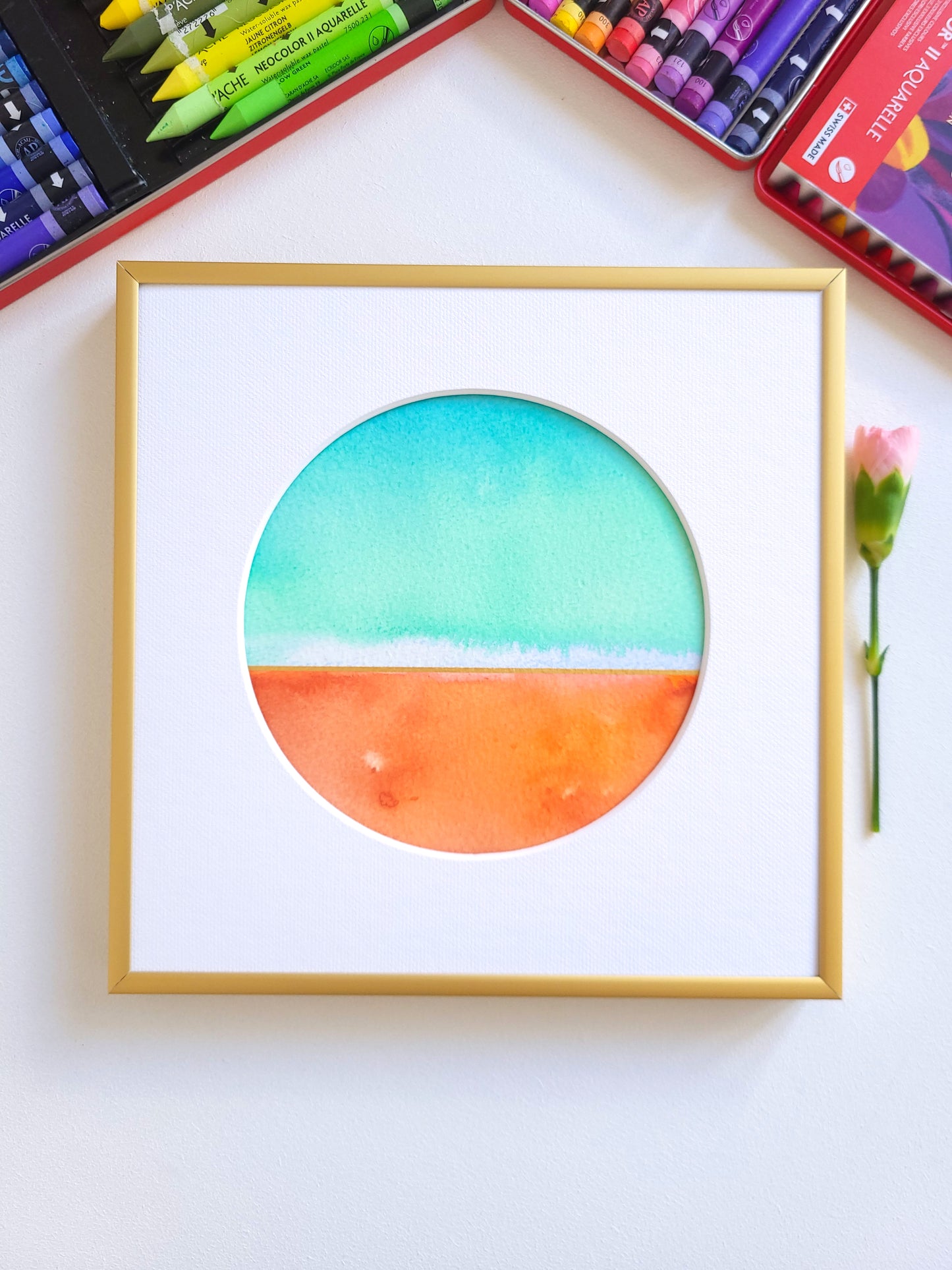 "Golden Horizon XXII" - 20 x 20 cm