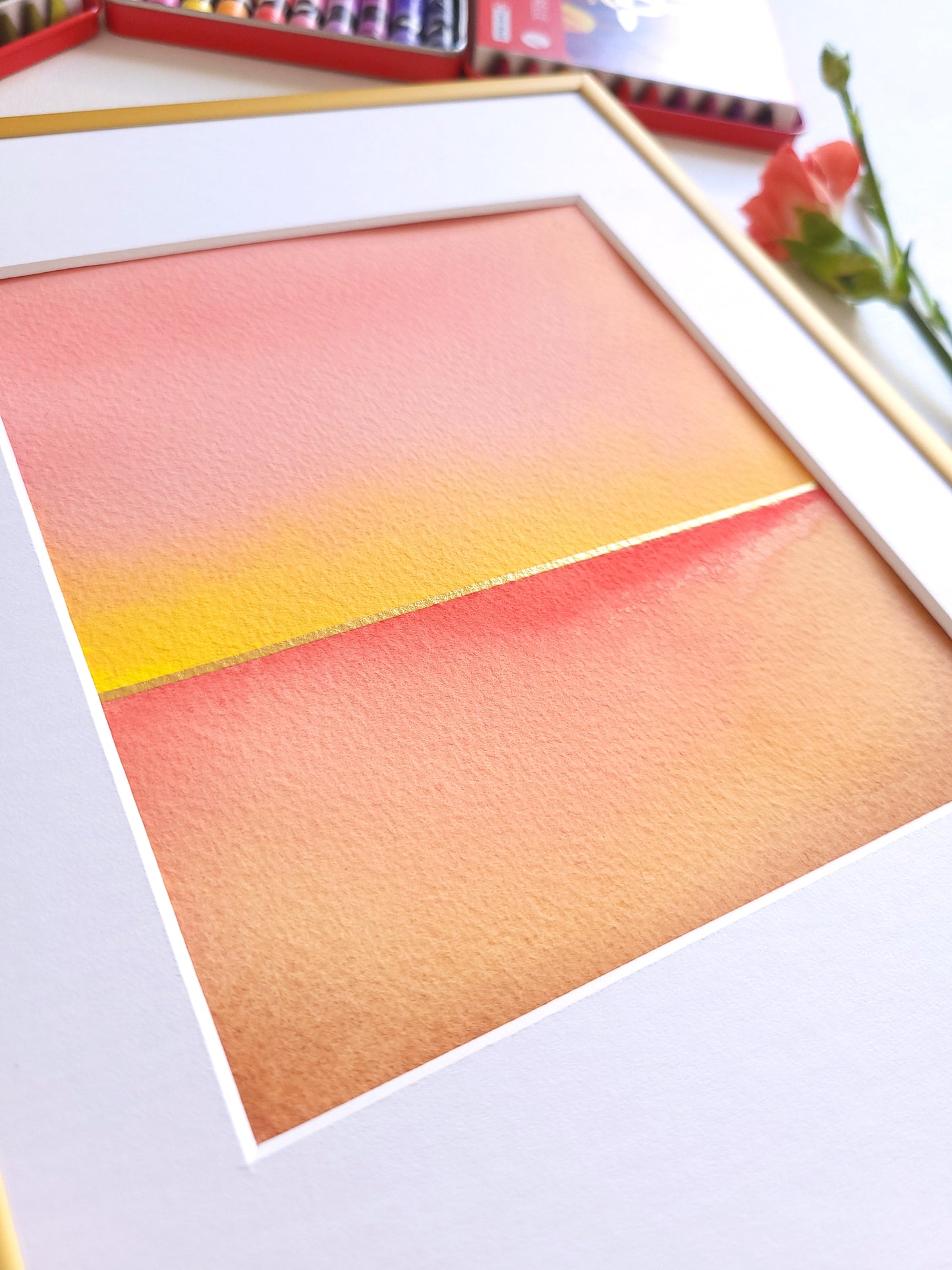 "Golden Horizon" ( 19/2026 ) - 18 x 24 cm
