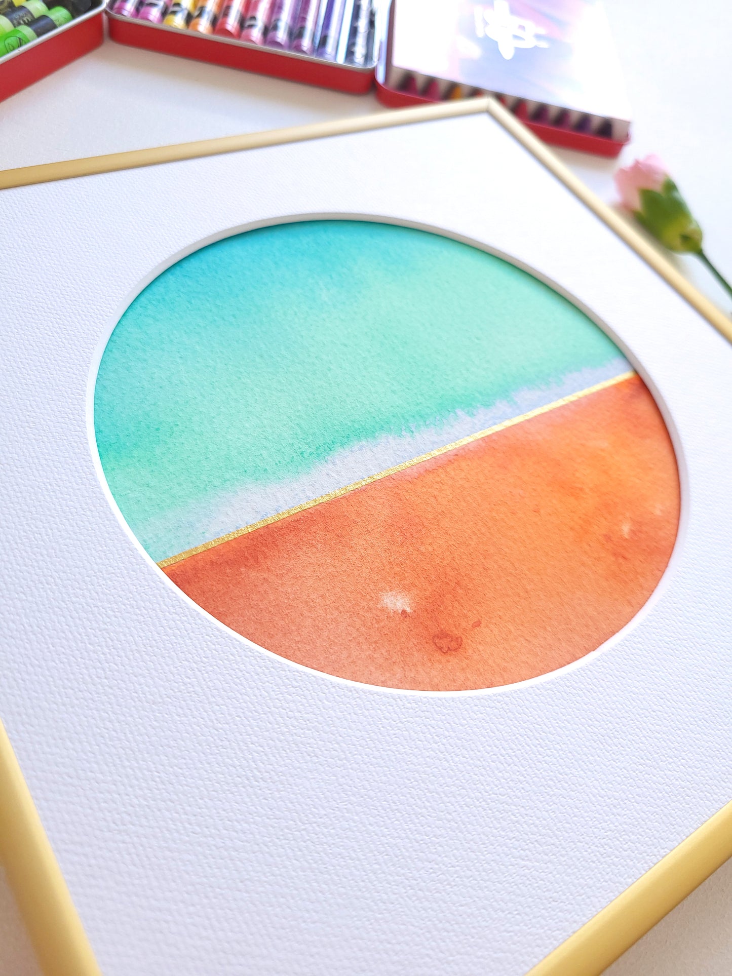 "Golden Horizon XXII" - 20 x 20 cm