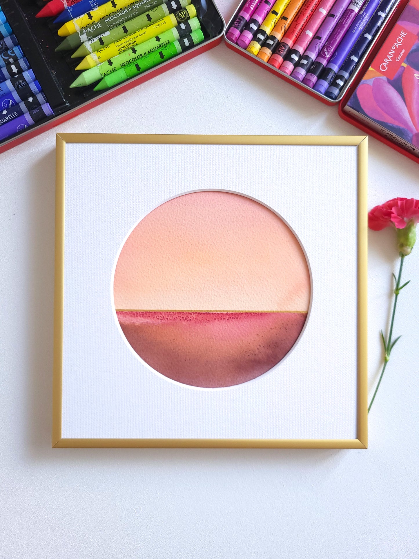 "Golden Horizon" ( 1/2026 ) - 20 x 20 cm