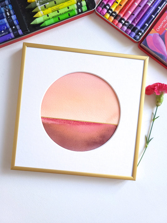 "Golden Horizon" ( 1/2026 ) - 20 x 20 cm