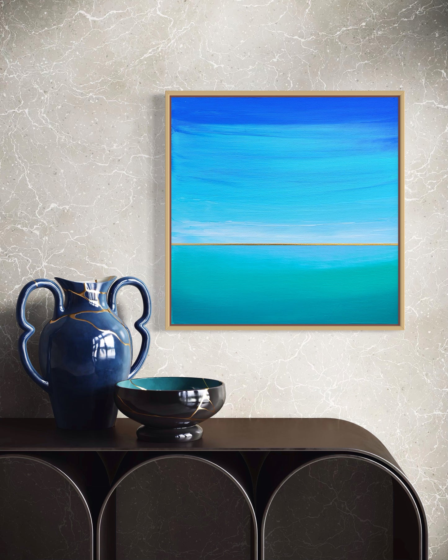 "Sea Whispers" - 20 x 20 cm