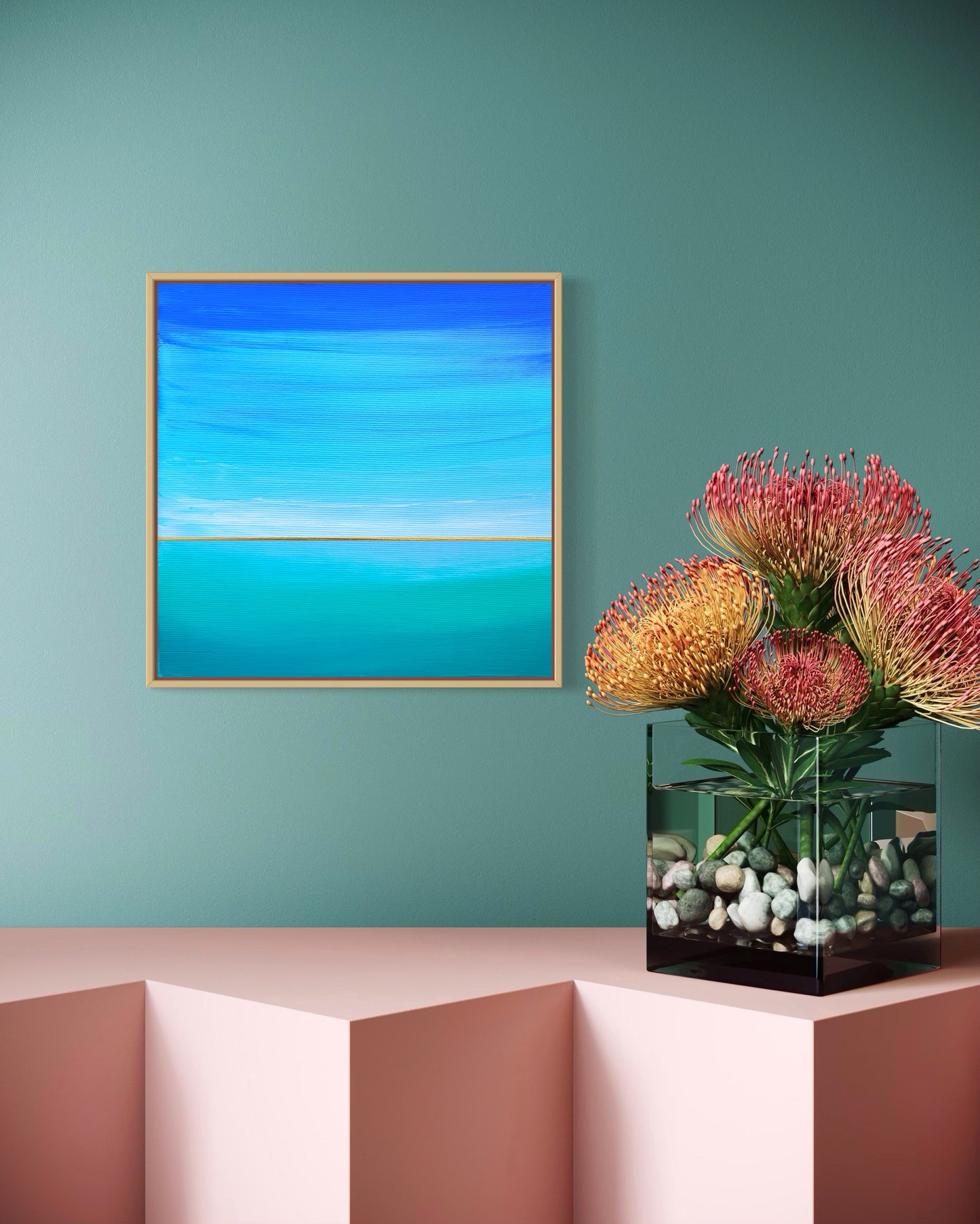 "Sea Whispers" - 20 x 20 cm