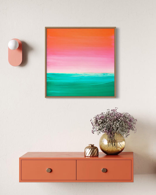 "Song Of The Emerald Waters" - 50 x 50 cm